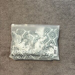 Cupshe Dark Green and White Geometric Patterned Fabric Skort